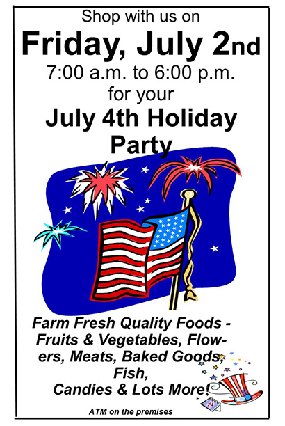 New Eastern Market York, PA July 4th 2021 Hours July 2nd 7 AM to 6 PM