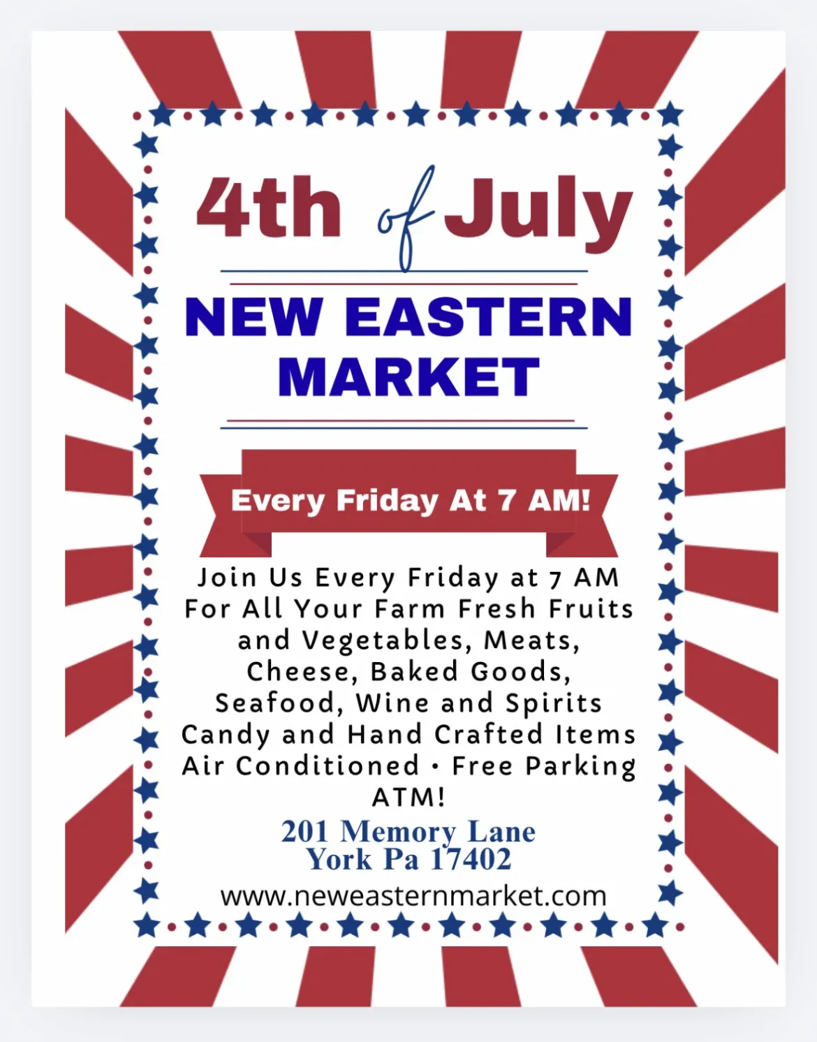 New Eastern July 4th hours 2026